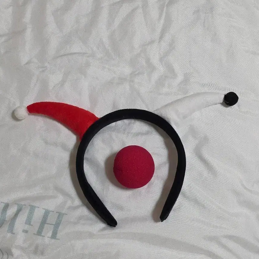 [BUNJANG] Clown Headband and Red Nose Set / 광대 머리띠 빨간 코 세트