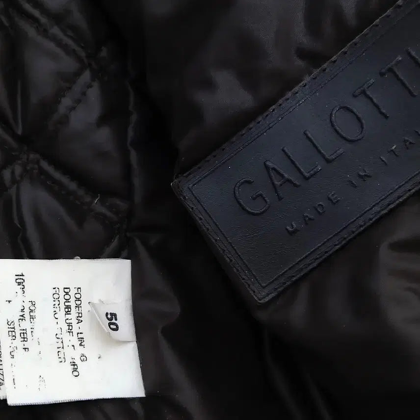 [BUNJANG] Galotti Leather Panel Quilted Jacket (Men's 105) / 갈로티/가죽배색자켓/안감누빔/빈티지/정품/남성105정도