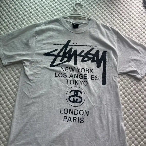 [BUNJANG] Stussy World Tour Tokyo Short Sleeve T-Shirt - Size M / 스투시 월드투워 도쿄 반팔티 M