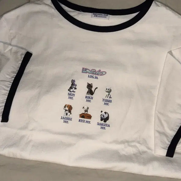 [BUNJANG] NCT WISH Login Limited Edition Tour T-shirt with Japanese POB (POB) / [단일매물]엔시티위시 로그인 반팔티셔츠 위시돌일본미공포분철요이동보밋걸탈덕