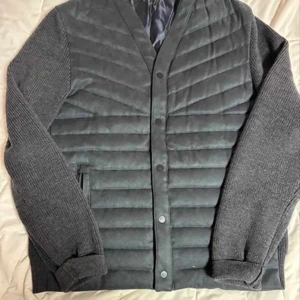[BUNJANG] Solid Homme Padded Knit Cardigan / 솔리드옴므