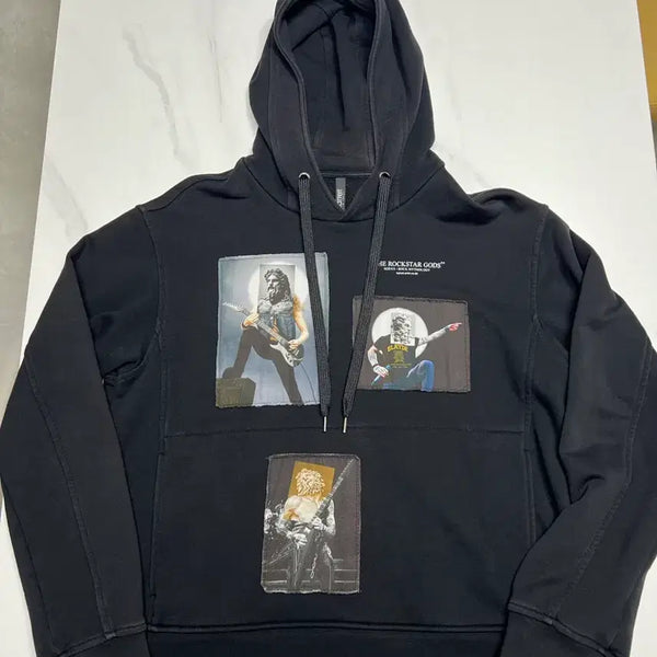 [BUNJANG] Neil Barrett Full Printing Hoodie Black M / 닐바렛 전면 프린팅 후드 블랙 M사이즈