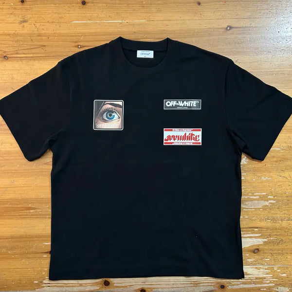 [BUNJANG] Off-White Wizard Eye Oversized Skate T-Shirt Black / 오프화이트 위자드 아이 오버 스케이트 반팔 티셔츠 블랙