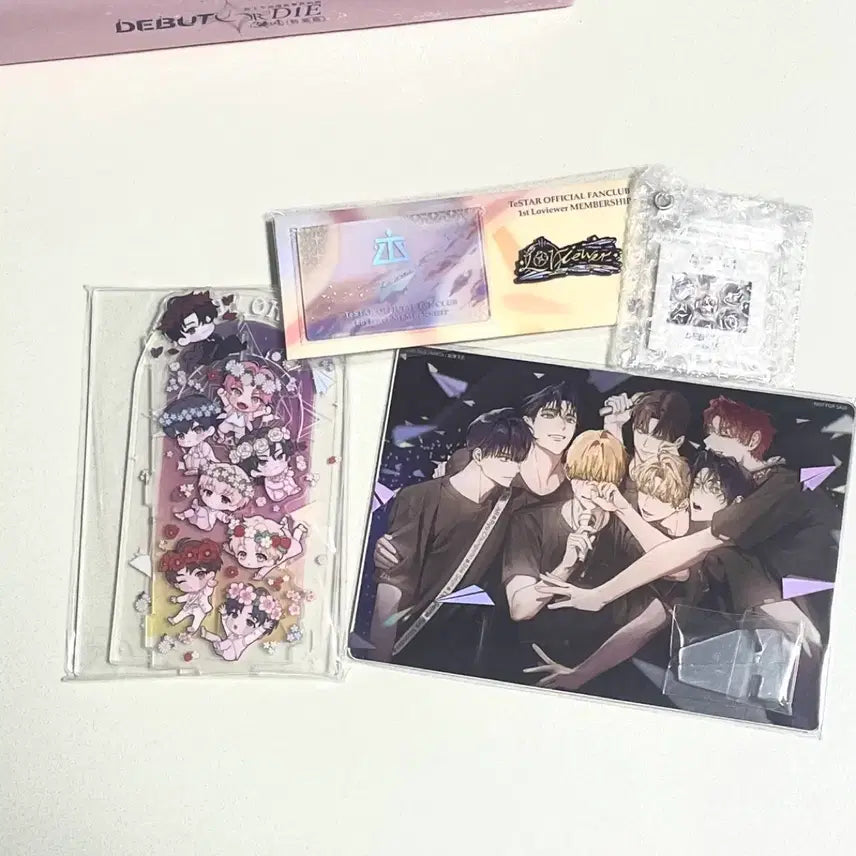 [BUNJANG] Debyeotjhammyeon Jukneun Byeonggeollim (When You Die If You Don't Debut) Taiwan Edition Vol. 3-4 Bundle Set (Color Paper + Acrylic) - Testa Cheongryeo / 데못죽 대만판34부 일괄 색지+아크릴 단행본 테스타 청려