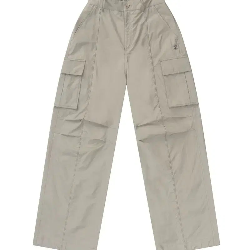 [BUNJANG] IUGAMAKARAS Line Cargo Pants Beige Size 1 / 이우가마카라스 라인 카고 팬츠 베이지 1사이즈