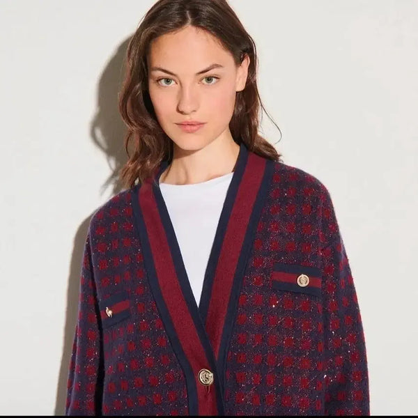 [BUNJANG] Sandro Margo Cardigan with Spare Buttons / 산드로 마고 가디건(여분단추 포함)