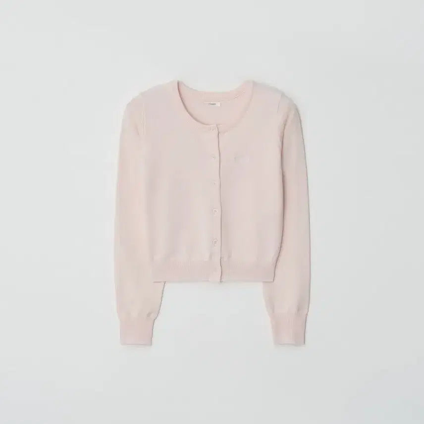 [BUNJANG] JENNIO Celine Basic Cardigan Baby Pink / 제니오 셀린 베이직 가디건 베이비핑크