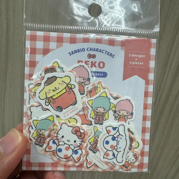 [BUNJANG] Peko Sanrio Collaboration Sticker Set / 페코 산리오 콜라보 스티커 5디자인*4 새상품