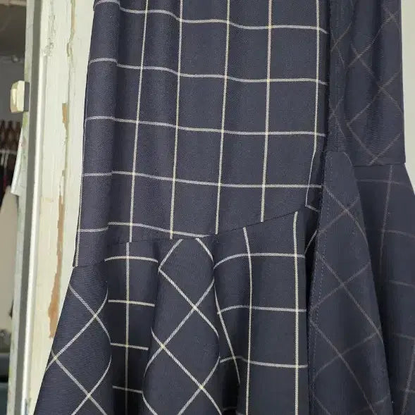 [BUNJANG] Lucky Chouette Check Pattern Long Skirt / 럭키슈에트 체크 패턴 스커트