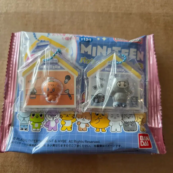 [BUNJANG] SEVENTEEN miniteen Jelly Package Keyring Bkkyul & Nonbu Set / 세븐틴 miniteen 미니틴 젤리 패키지 키링 뿌귤이&논버 세트
