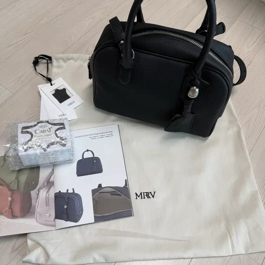 [BUNJANG] Yumer TR Boston Mini Bag Black / 유메르tr보스턴백 미니백 블랙