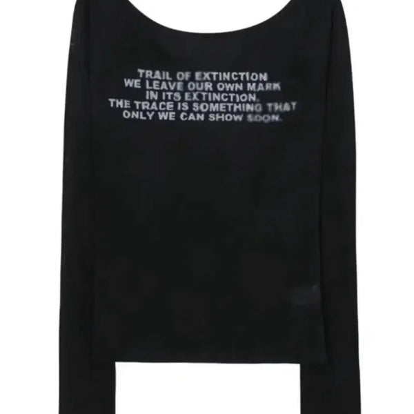 [BUNJANG] Bohemian Seoul Printed Long Sleeve (Black) / 보헤미안서울 보헴서 프린티드 롱슬리브 (블랙)