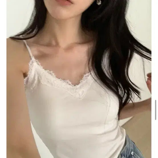 [BUNJANG] Benito Lace Cami Top / 베니토 레이스 캡나시