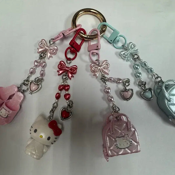 [BUNJANG] Sanrio Hello Kitty Quilted Miniature Keychain Strap (Random) / 일본정품 산리오 헬로키티 퀼트 미니어처 랜덤 키링 스트랩 새상품