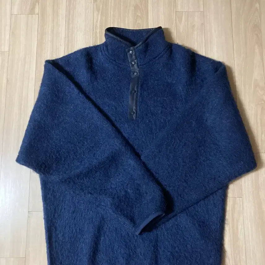 [BUNJANG] nanamica Pullover Sweater Navy L / 나나미카 풀오버 스웨터 L 네이비