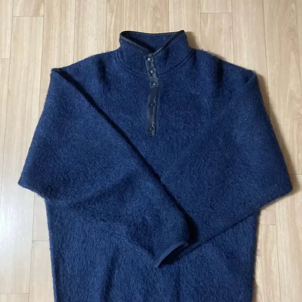 [BUNJANG] nanamica Pullover Sweater Navy L / 나나미카 풀오버 스웨터 L 네이비
