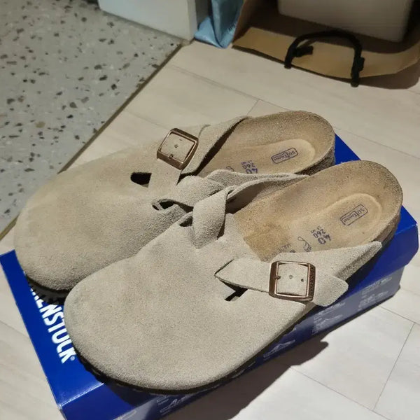 [BUNJANG] Birkenstock Boston Taupe 260 (40) / 버켄스탁 보스턴 타우페 260(40)