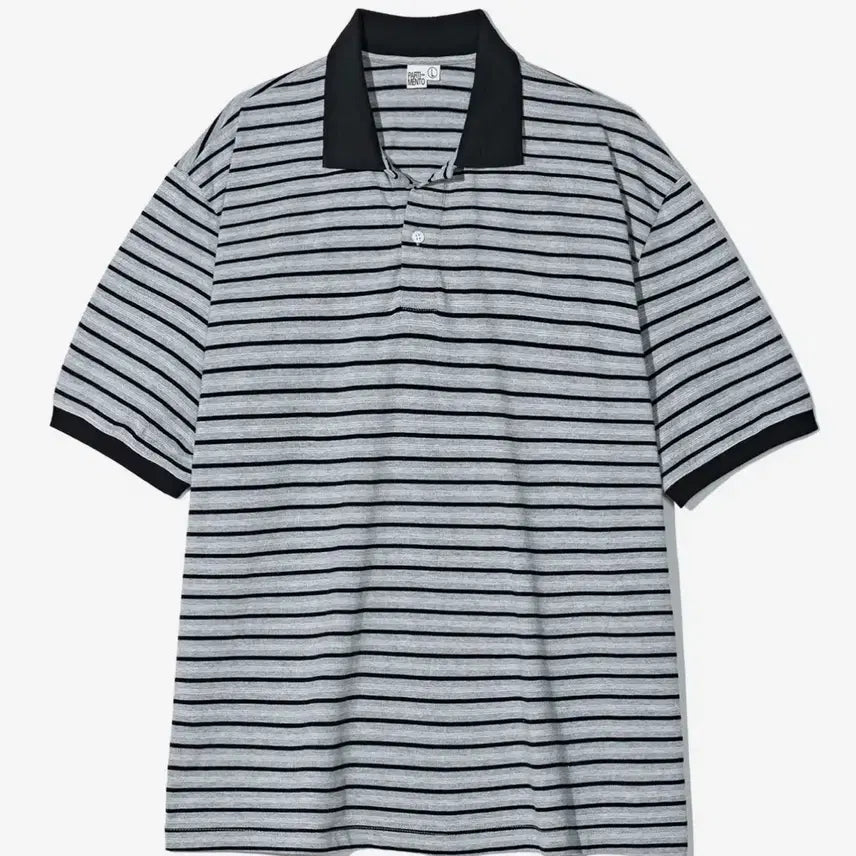 [BUNJANG] Partimento Stripe Collar T-Shirt L / 파르티멘토- 스트라이프 칼라 티