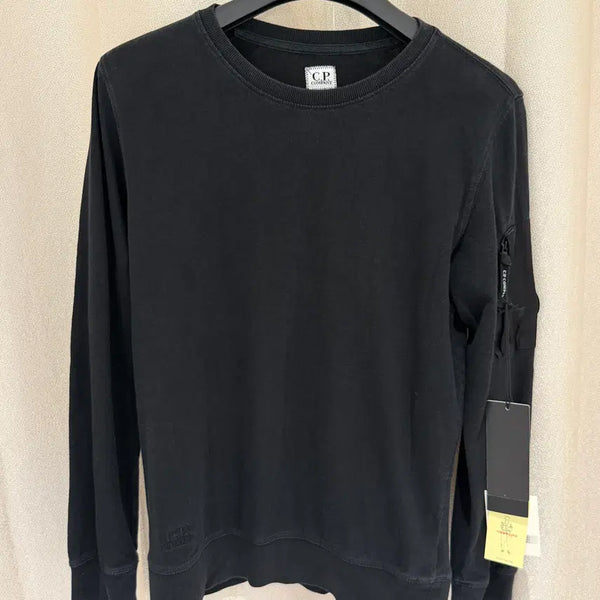 [BUNJANG] C.P. Company Garment Dyed Lens Crewneck Sweatshirt Black M / (M) C.P. 컴퍼니 가먼트 다이 렌즈 크루넥 맨투맨 스웨트셔츠 블랙