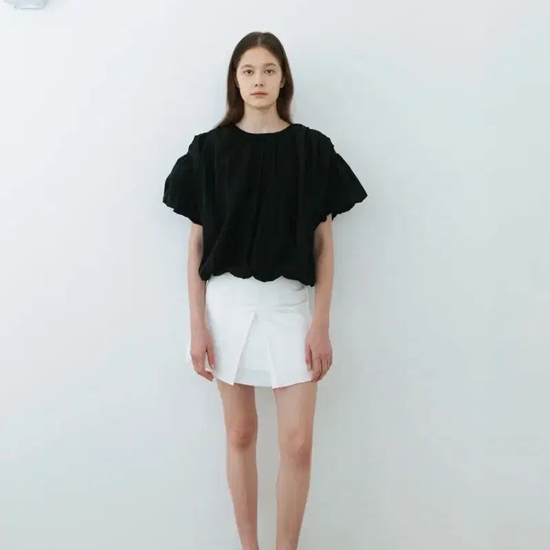 [BUNJANG] Puff Sleeve Balloon Blouse / 네세서리 퍼프 슬리브 벌룬 블라우스