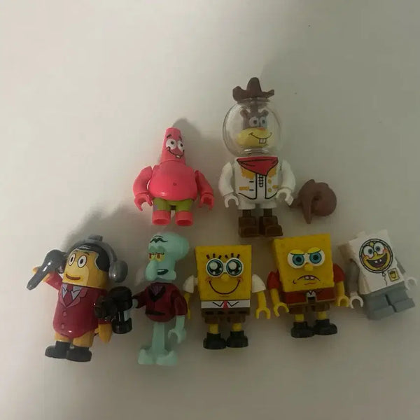[BUNJANG] SpongeBob SquarePants Mini Figures Bundle Set / 레고 호환 스폰지밥 미니피규어 일괄 판매