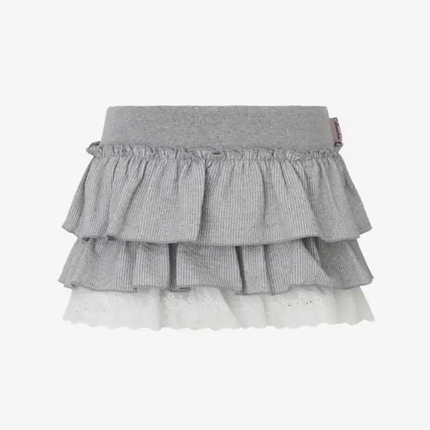 [BUNJANG] Newearlin Bubble Cancan Lace Mini Skirt Grey S / 뉴얼린 Bubble cancan 버블 캉캉 레이스 스커트 그레이 s