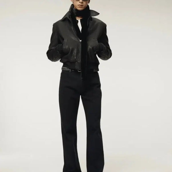 [BUNJANG] Recto Flare Denim Black / 렉토 플레어 데님 블랙
