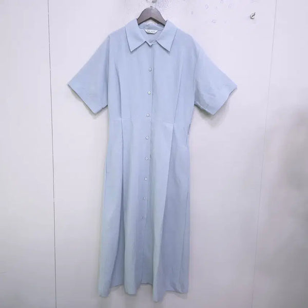 [BUNJANG] Bronze Half Sleeve Shirt Dress / bronze) 거의새거 반팔 셔츠 원피스 -F