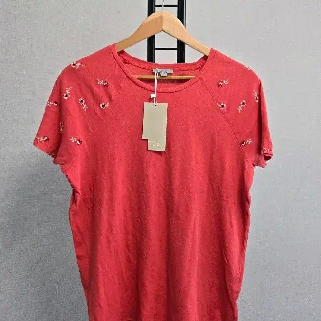 [BUNJANG] COS Coral Pink Short Sleeve T-Shirt / 새상품  COS 반팔 티셔츠 코랄 핑크