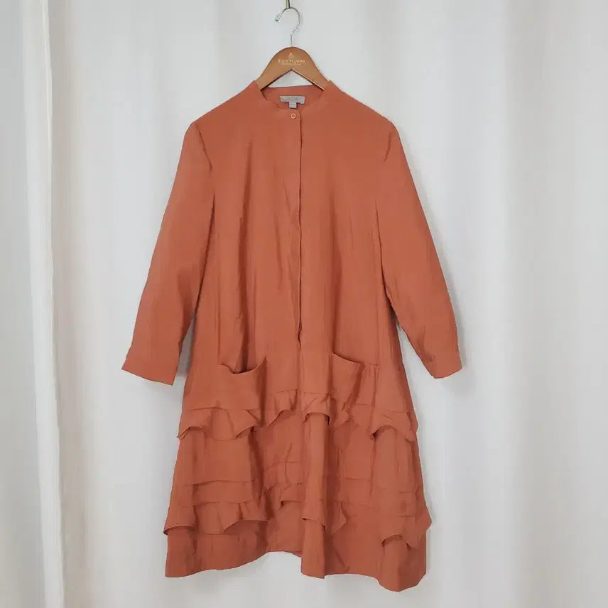 [BUNJANG] COS Silk A-Line Midi Dress with Frill Detail / 코스 원피스 38