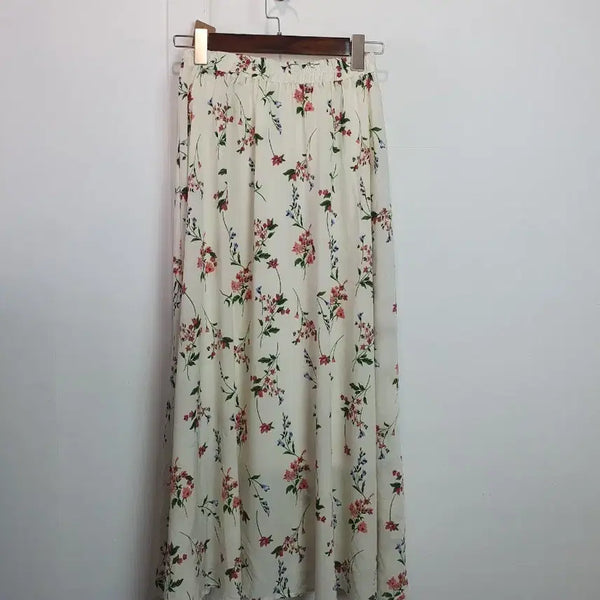[BUNJANG] Mori Flower Long Skirt / 모리 플라워 롱 롱스커트