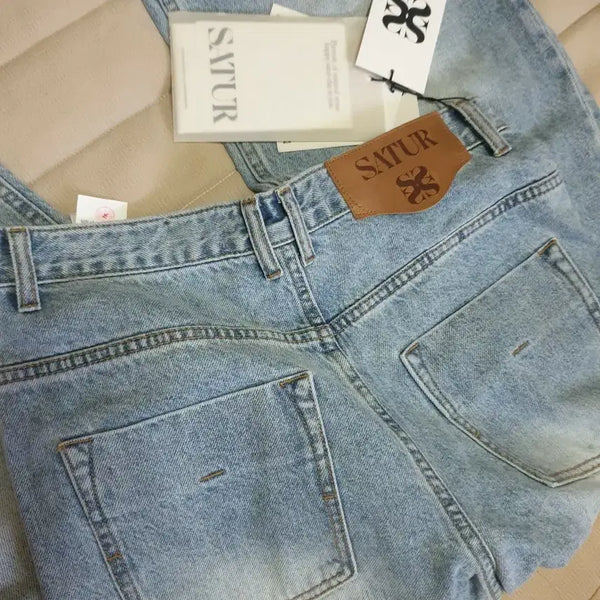 [BUNJANG] SATUR Denim Pants Light Blue (30 inch) / 새옷 SATUR  데님 팬츠 라이트 블루 30인치(택은32인치