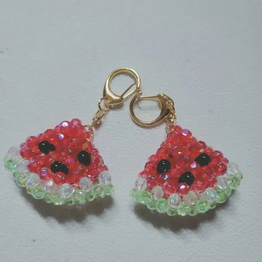 [BUNJANG] Handmade Watermelon Charm Keychain / 수박 키링