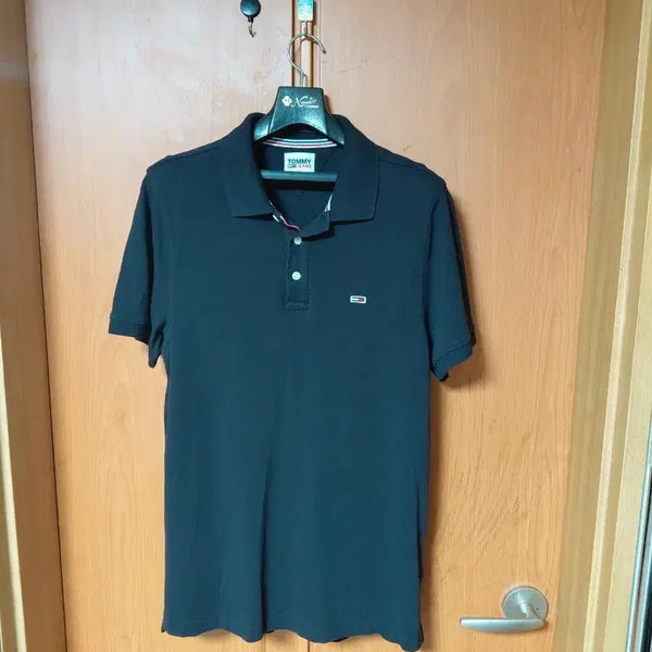 [BUNJANG] Tommy Hilfiger Short Sleeve Polo Shirt Black / 타미힐피거 반팔 카라티 블랙