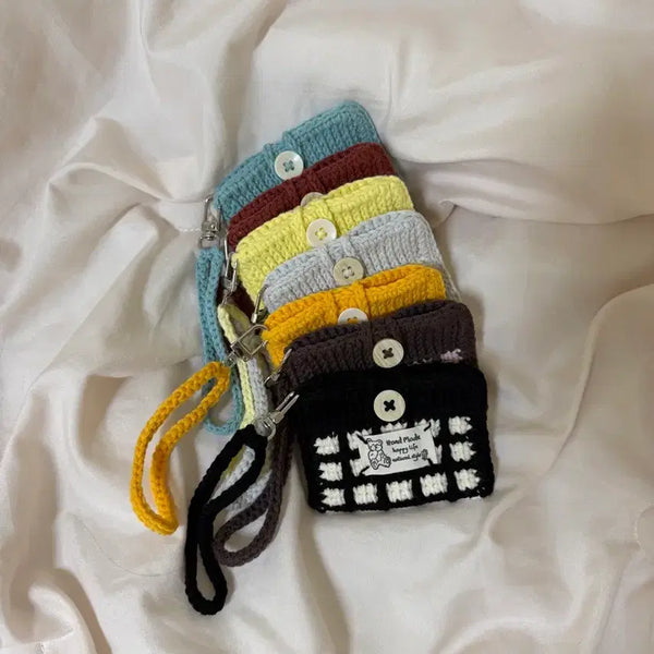 [BUNJANG] Handmade Knit Card Holder - Multiple Colors Available / 핸드메이드 뜨개 카드지갑 여러 색상