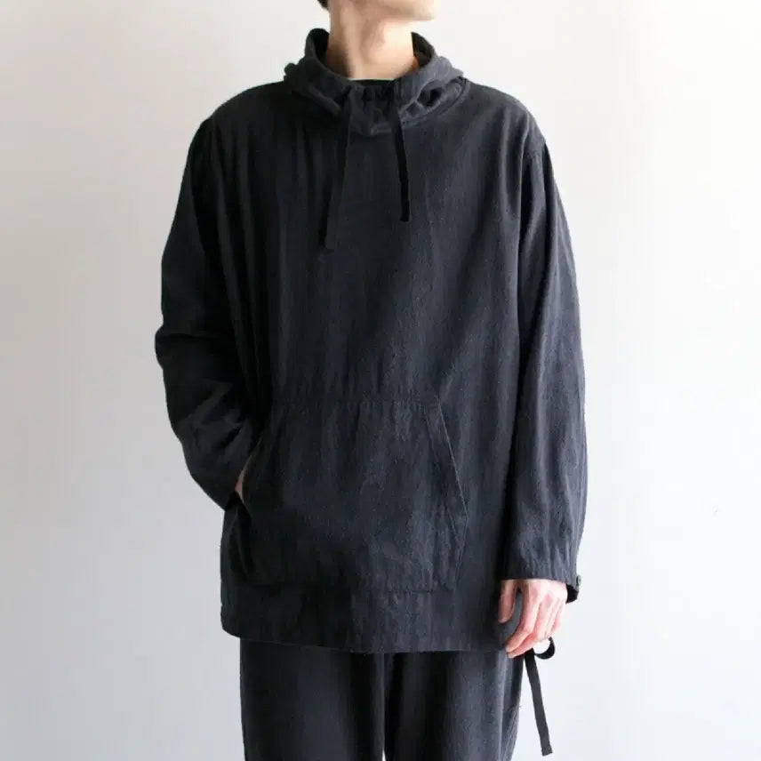 [BUNJANG] Comoli Silk Nep Hooded Sweatshirt / Comoli 실크넵 후드