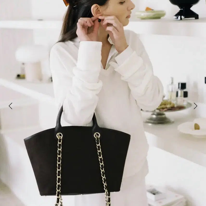 [BUNJANG] Sie Garden Canvas Chain Bag Brown / 시에 sie 가든캔버스 체인백 브라운 새상품