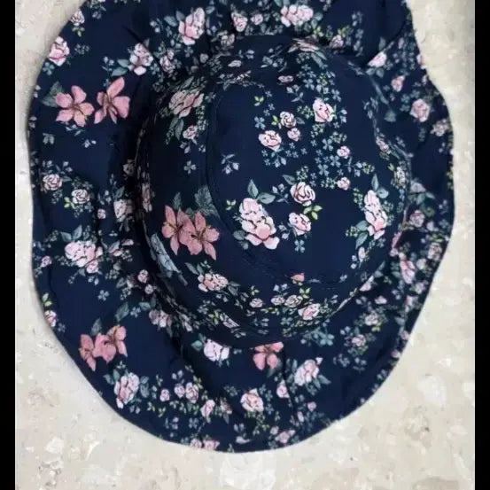 [BUNJANG] Thursday Island Floral Pattern Bucket Hat Navy / 새상품)써스데이아일랜드 플로럴 패턴 벙거지 모자 네이비