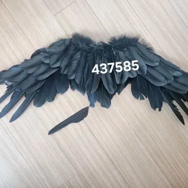 [BUNJANG] Black Angel Wings Costume Accessory / 코스프레 검은색 천사 날개