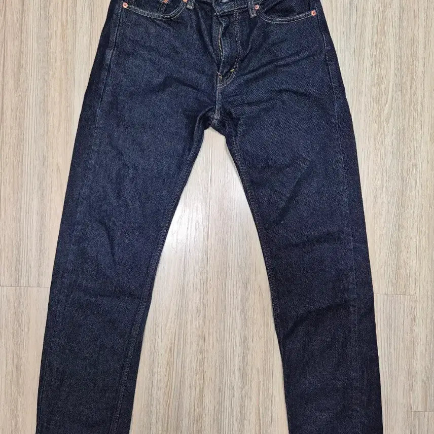 [BUNJANG] Levi's 505 Regular Straight Fit Dark Wash Denim Jeans / 리바이스 505 레귤러 스트레이트핏 진청데님