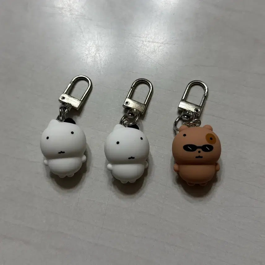 [BUNJANG] Nunmeong Cat Figure Keychain / 눈멍냥이 정품 피규어 키링