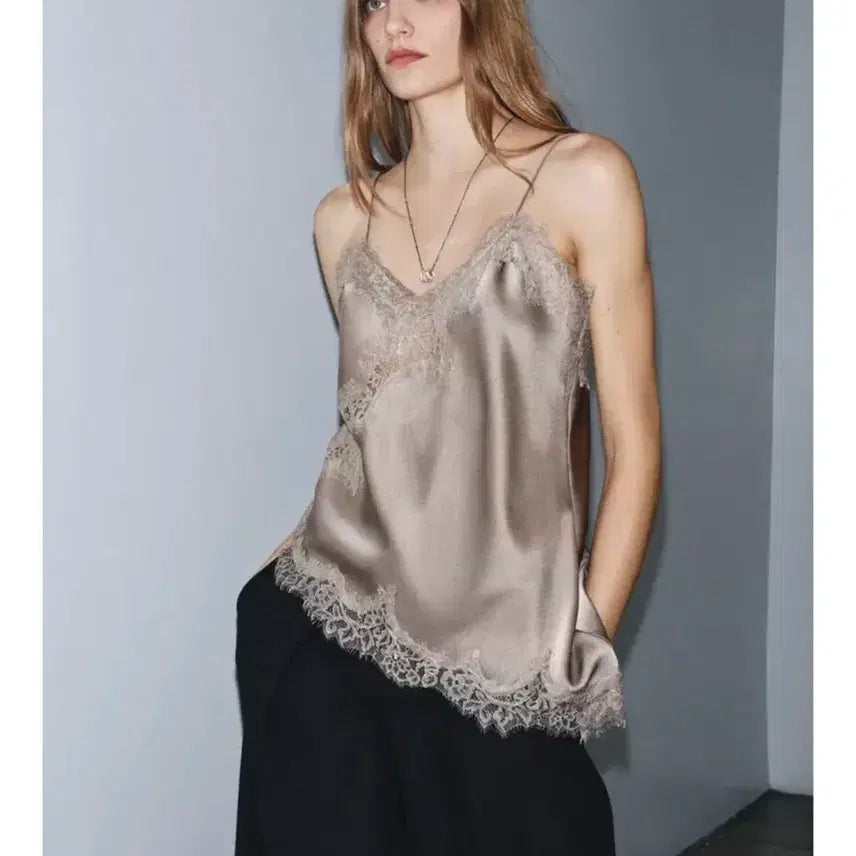 [BUNJANG] Zara Lace Lingerie Top / Zara 레이스 란제리 탑 나시