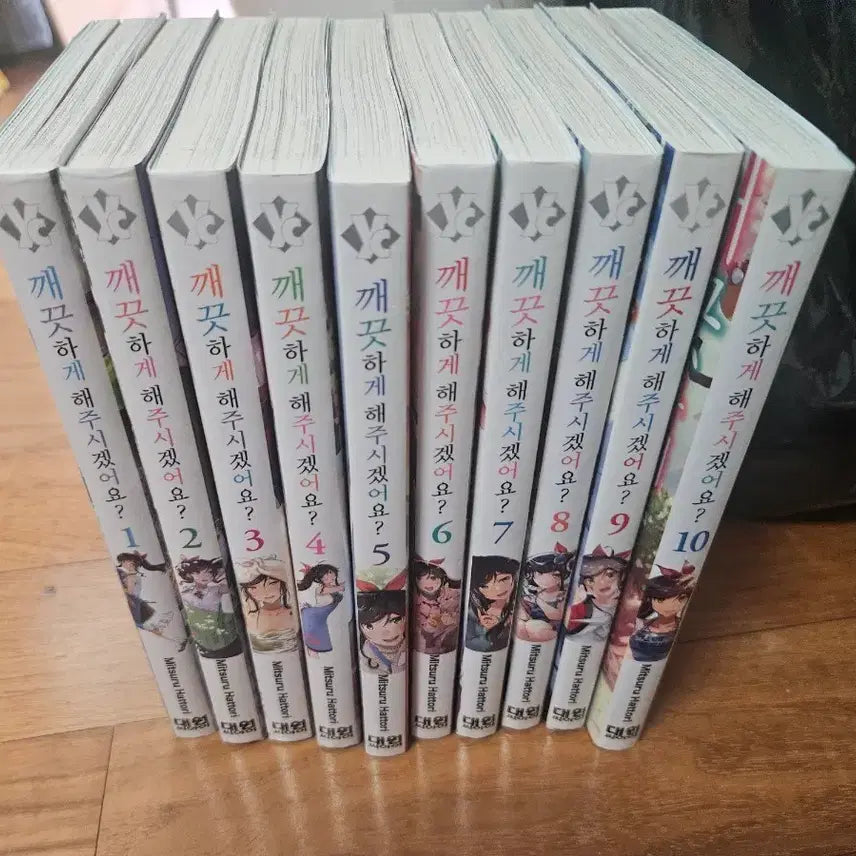 [BUNJANG] Complete Set (Volumes 1-10) First Edition / 깨끗하게 해주시겠어요? 1~10권 전권 초판