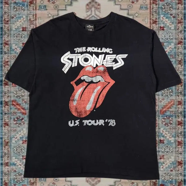 [BUNJANG] Rolling Stones 1978 U.S. Tour Vintage Band T-Shirt / 롤링스톤즈 1978 U.S. TOUR 빈티지 밴드 티셔츠 (110)