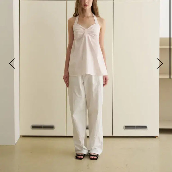 [BUNJANG] Lily Cots Capri Halter Blouse / 릴리코츠 카프리 홀터 블라우스 새상품