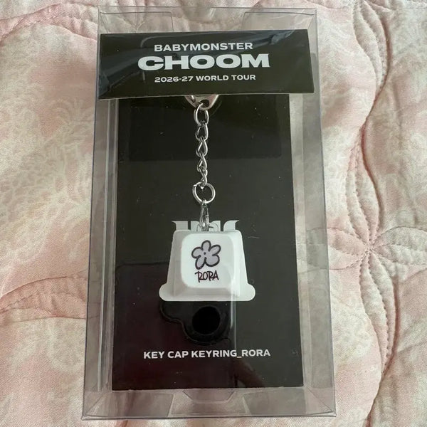 [BUNJANG] BABYMONSTER Dancing Tour MD Keycap Keyring Cliker Rora / 베이비몬스터 베몬 춤투어 엠디 MD 키캡 키링 클리커 로라