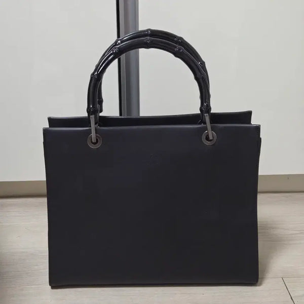 [BUNJANG] Gucci Bamboo Tote Bag Black / 구찌 뱀부 토트백 블랙