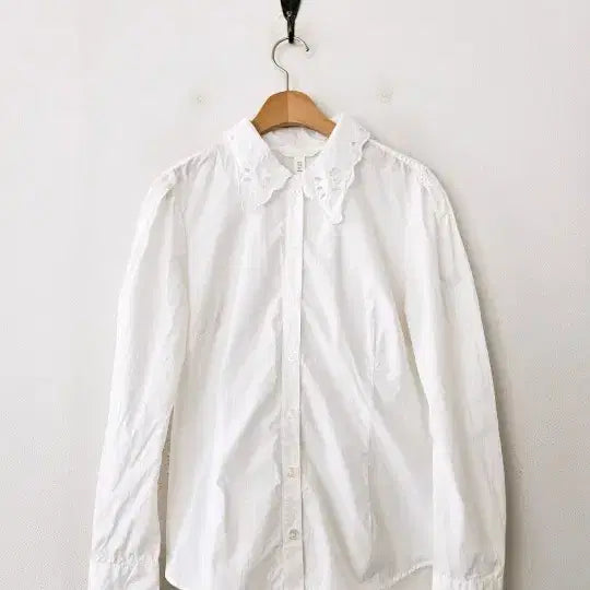 [BUNJANG] H&M White Cotton Blouse M / H&M 화이트 면 블라우스