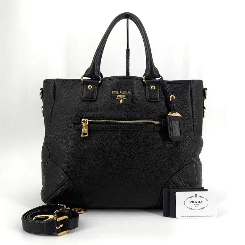 [BUNJANG] Prada Vitello Daino Tote Shoulder Bag BN2319 / [당일출고] 프라다 비텔로다이노 토트백 겸 숄더백 BN2319