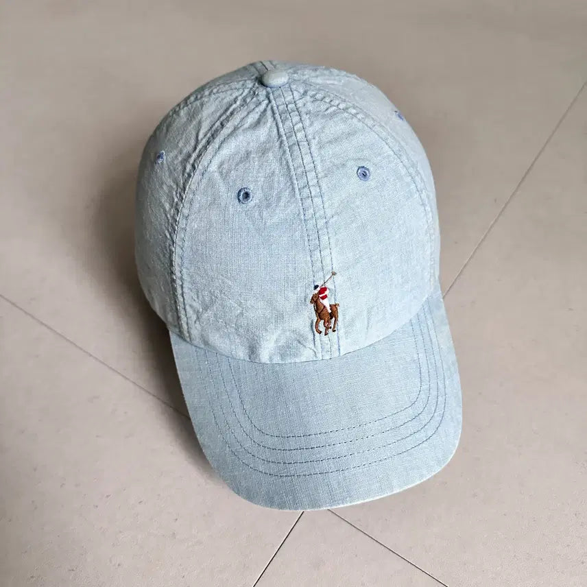 [BUNJANG] Polo Ralph Lauren Chambray Linen Blend Ball Cap / [정품]폴로 랄프로렌 샴브레이 린넨감성 볼캡 모자